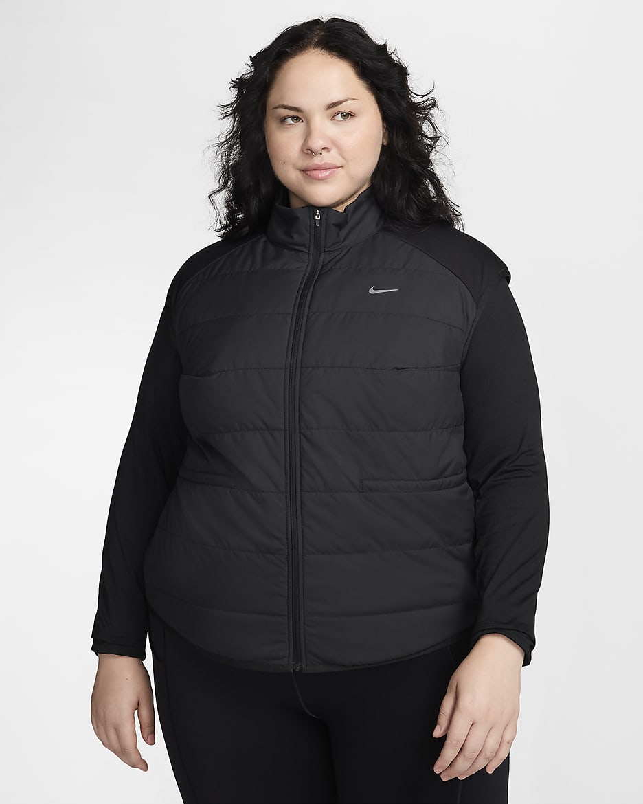 Chaleco de correr Therma FIT para mujer talla grande Nike Swift